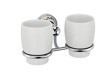 Стакан для зубных щеток Fixsen Bogema FX-78507 Хром Белый