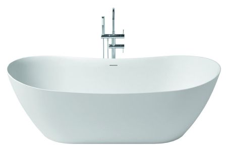 Zenon Powell, закругленная ванна из искусственного камня Solid Surface, 180x80xh63 см, цвет белый матовый, артикул 4000.000.000.000.29549