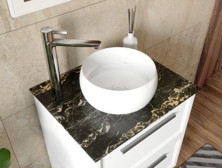 Раковина накладная Allen Brau Liberty 36 4.32001.20 белый глянец, артикул 4.32001.20