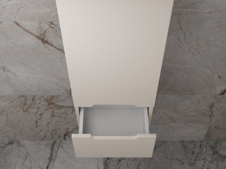 Колонна подвесная "Матис" 36 см, 1 ящик, КРЕМ, PLUS, ЭМАЛЬ, артикул ЛС-00002311