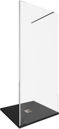 Душевая перегородка Allen Brau Infinity 1 90 3.21007.BA серебро браш, артикул 3.21007.BA