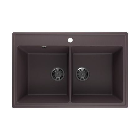 Кухонная мойка Ulgran Quartz Ruma 780-06, трюфель, артикул Ruma 780-06