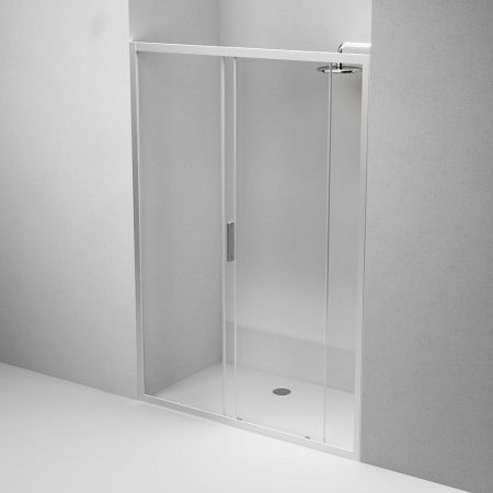 W90G-140-1-195MT Gem Solo Дверь душевая 140х195, стекло прозрачное, профиль матовый хром, артикул W90G-140-1-195MT