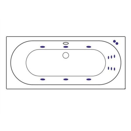 Ванна EXCELLENT Oceana Slim 170x75 "LINE" (бронза), артикул WAEX.OCE17S.LINE.BR