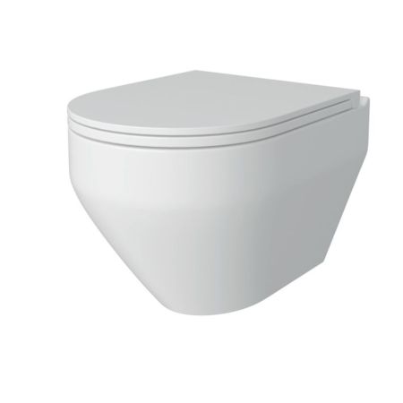 Унитаз подвесной Maretti Calabria безободковый с микролифтом, CA10PBM29-844, белый, артикул CA10PBM29-844