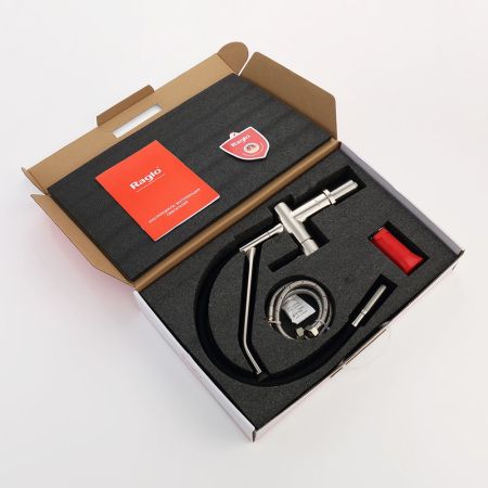 Смеситель для кухни со съемным изливом на магните Raglo R86.41.05, сатин