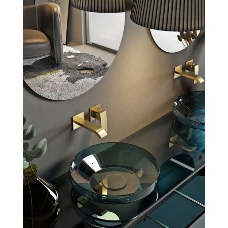 Смеситель для раковины встраиваемый Raglo R02.11.03, золотой сатин, артикул R02.11.03