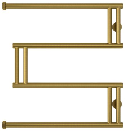 Полотенцесушитель водяной High-Tech model "M+" 600х600 (Состаренная ЛАТУНЬ), артикул 051-4050-6060
