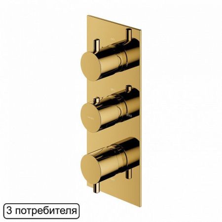 Смеситель термостатический для душа / наружная часть OMNIRES Y Y1238/KROGL (золото), артикул Y1238/KROGL