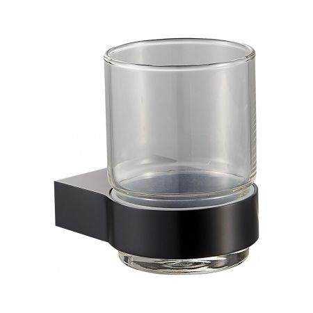 Стакан для зубных щеток с держателем WONZON & WOGHAND CARBON, Черный (WW-7721), артикул WW-7721