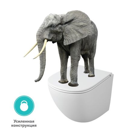 Унитаз подвесной безободковый OWL Vind Cirkel-H с сиденьем DP микролифт