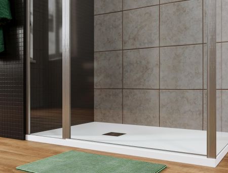 Душевой уголок Allen Brau Priority 120x80 3.31007.00 + 3.31013.00 хром, артикул 3.31007.00 + 3.31013.00