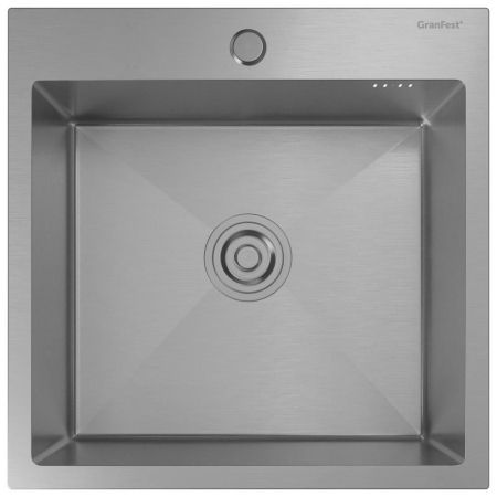Кухонная мойка GranFest 5050, нержавеющая сталь, артикул 5050 нерж