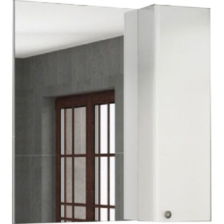 Зеркало со шкафом Comforty Амстердам 75 4144209 Белый глянец