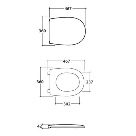 GLOBO Grace Сиденье для унитаза с микролифтом, цвет белый
