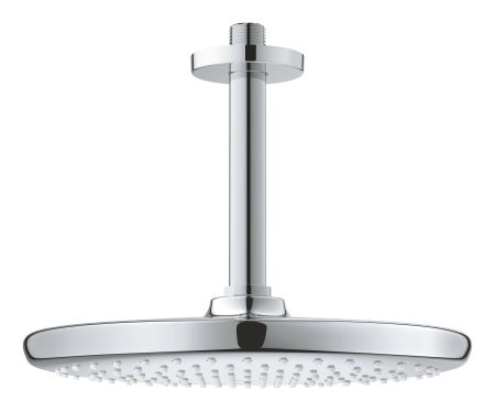 Верхний душ GROHE Tempesta 250, круглый + Душевой кронштейн потолочный 142 мм, хром (26664000), артикул 26664000