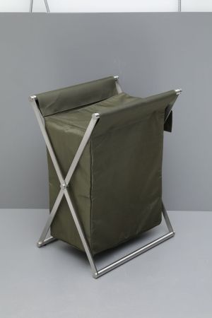 Корзина для белья Allen Brau Priority сталь/оливковый, артикул 00312048