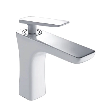 Смеситель для раковины Rose R16F R1601F, белый/хром