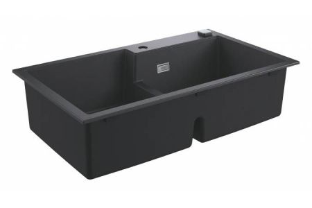 Мойка GROHE K500 с 2 чашами, 860 x 500 мм, черный гранит (31649AP0), артикул 31649AP0
