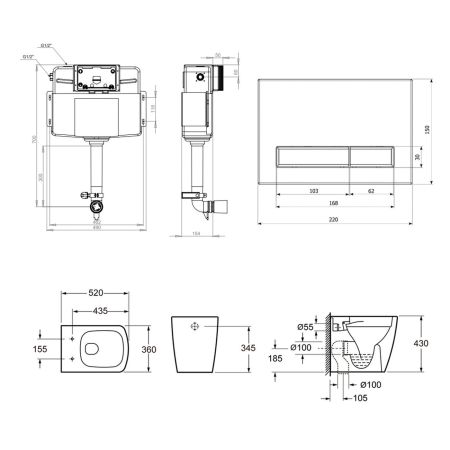 Комплект 5 в 1 Lavinia Boho Relfix Aveo 87551075, артикул 87551075