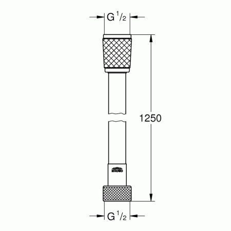 Душевой шланг пластиковый GROHE 28150002, артикул 28150002