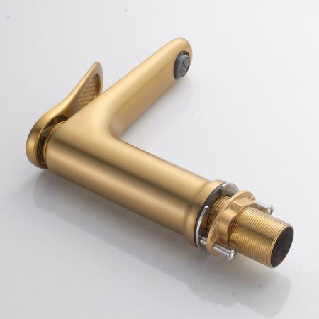 Смеситель для раковины Shevanik S4701G, золотой сатин, артикул S4701G