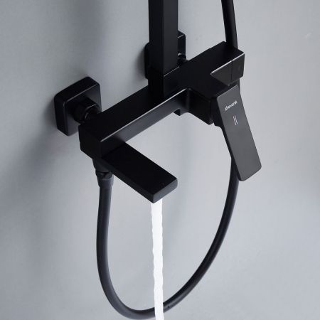 Душевая система Shevanik S4636H, черный, артикул S4636H