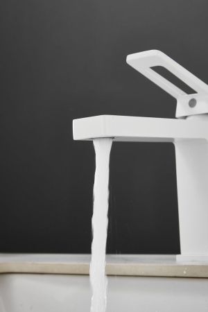 Смеситель для раковины HAIBA цвет: белый (HB10732-8), артикул HB10732-8