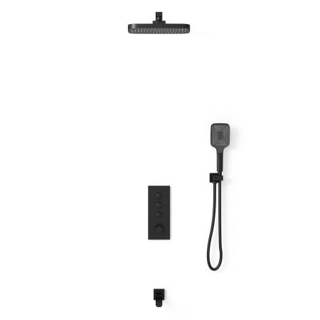 Душевой комплект VSFW-433T1MB встраиваемый, термостатический, 3 режима, черный, артикул VSFW-433T1MB