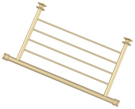 Полка, Сунержа, прямая 4П, длина, мм-370, ширина,мм-438, глубина,мм-240, высота,мм-34, назначение-для водяных и электрических, материал-нержавеющая сталь, цвет-шампань матовая, артикул 022-2012-4370