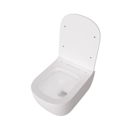 Унитаз подвесной Maretti Eleganza безободковый с микролифтом, EN10PBM10-844, белый, артикул EN10PBM10-844