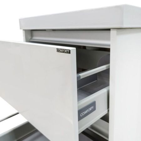 Тумба с раковиной Comforty Дублин 60 4137134 Белый глянец Тумба с раковиной Comforty Дублин 60 4137134 Белый глянец