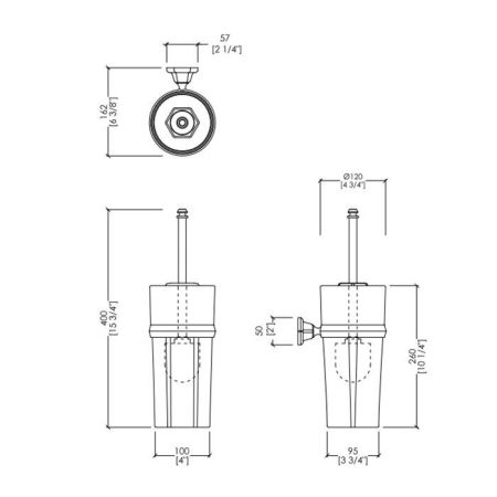 Devon&Devon Jubilee Ершик подвесной, никель, артикул JB120NK