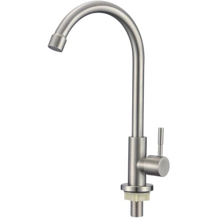 Кран на одну воду Savol S-SUS7002, сатин, артикул S-SUS7002