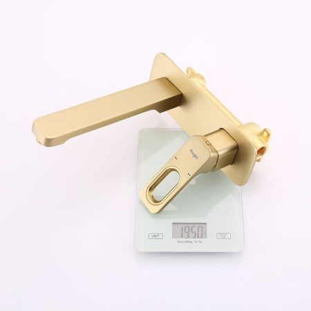 Смеситель для раковины встраиваемый Raglo R51.11.03, золотой сатин, артикул R51.11.03