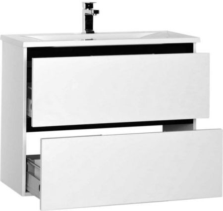 Тумба с раковиной De Aqua Ариетта 90 белый