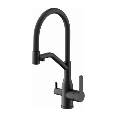 Смеситель для кухни с подключением фильтра BELZ B78815-7, черный