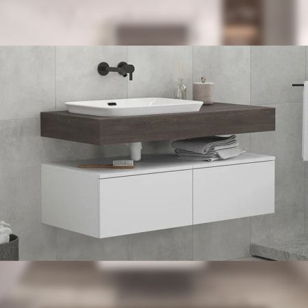 Тумба подвесная без столешницы Velvex Unit tp.UNI.60.1Y белый матовый, 60 см, артикул tp.UNI.60.1Y белый матовый