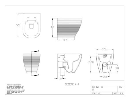 Disegno сeramica Loom, напольный безобод. унитаз 52,5 см, выход в стену, цвет beaver, артикул LO002RIM55