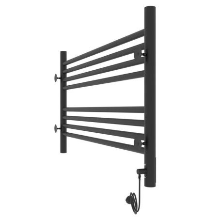 Полотенцесушитель электро "Оливия ЧКЧ8 800*500", черный муар, левый