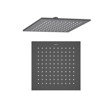 Квадратный верхний душ  250*250*7 мм AQUATEK, матовый черный AQ2076MB, артикул AQ2076MB