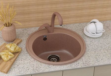 Кухонная мойка Ulgran U-101-307, терракот, артикул U-101-307