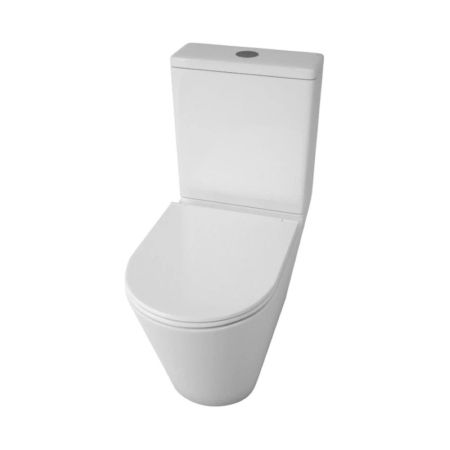 Унитаз напольный Maretti Florenza безободковый с микролифтом, FL10NBM17-844, белый, артикул FL10NBM17-844