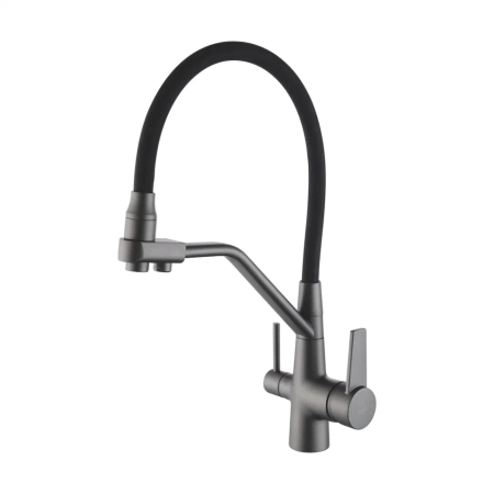 Смеситель для кухни Rose R558Y, пепельный