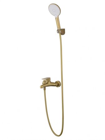 Смеситель для ванны с душем WONZON & WOGHAND ALFA, Брашированное золото (WW-AE3204-BG)
