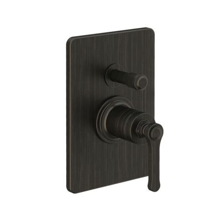 GESSI VENTI20 Смеситель встраиваемый, однорычажный, с переключателем на 2 положения, внешняя часть, цвет Aged Bronze, артикул 65079#187