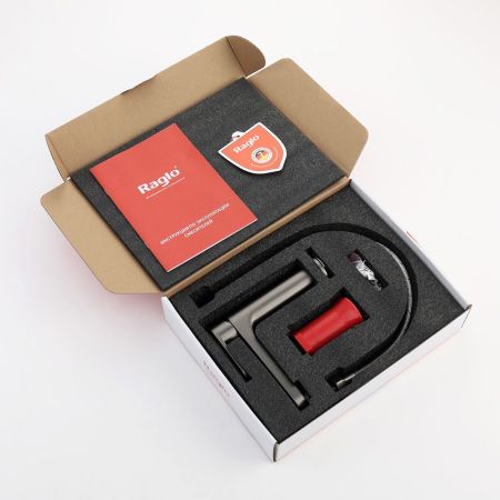 Смеситель для раковины Raglo R50.10.09, графит, артикул R50.10.09