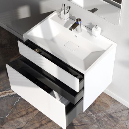 M50AFHX0803WM Inspire V2.0, База под раковину, подвесная, 80 см, 3 ящика, push-to-open, белый матовы M50AFHX0803WM Inspire V2.0, База под раковину, подвесная, 80 см, 3 ящика, push-to-open, белый матовы