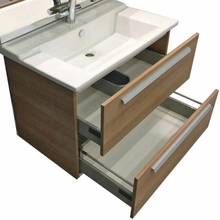 Тумба под раковину Jacob Delafon Struktura 77 EB1277-E13 подвесная Розовое дерево, артикул EB1277-E13