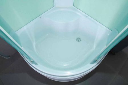 Душевая кабина Erlit Comfort ER3509TPF 90x90 с гидромассажем задняя стенка Белая стекло матовое